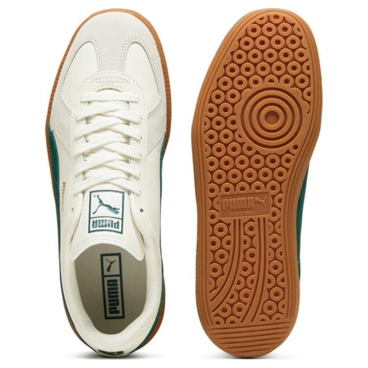 Puma Adidași Unisex Stil Retro Army Trainer Adidași cu Top Scund Alb Verde 386607-15