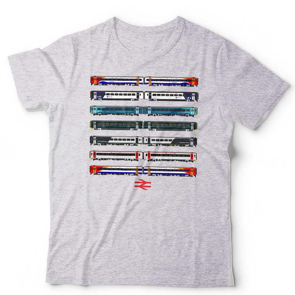 

Train T Shirt Modern British Unisex and Kids Trainspotter Railfan British Rail 2XL