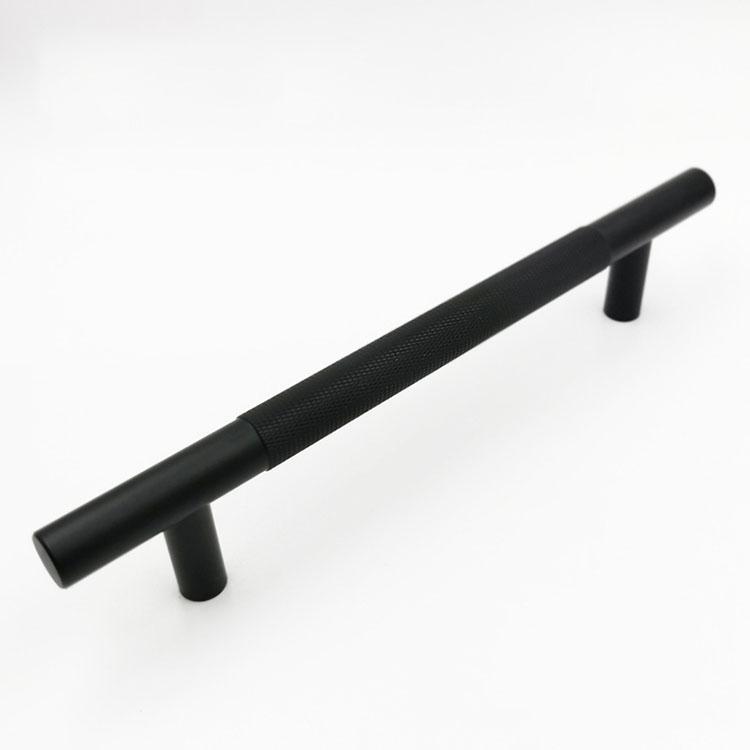Kitchen Cabinet Handle Brass and Aluminum Knurling for Furniture