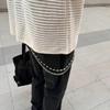 Stylish Double Layer Beaded Trouser Chain Handmade Pants Chain Simple Operation Clothing Accessory for Men and Women