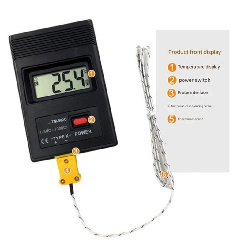 Digital Thermocouple Thermometers -50℃~1300℃ For Accurate Temperature Readings Home Labs And Outdoor Use