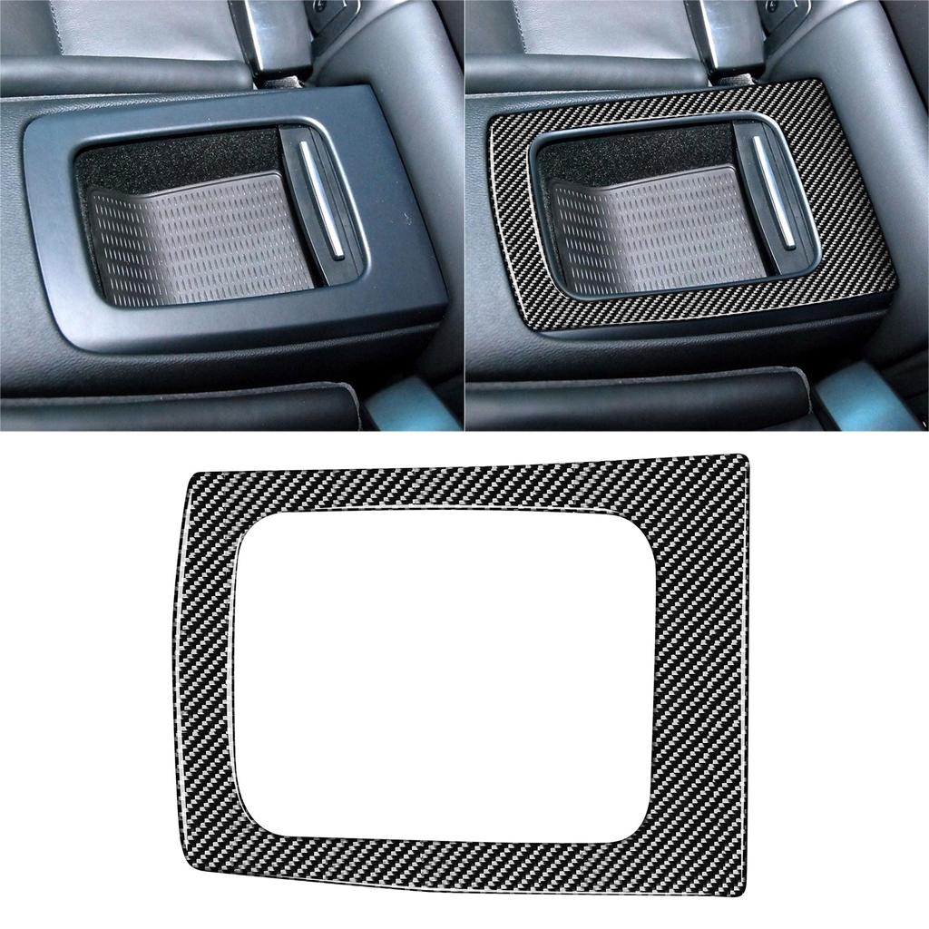 Convenient & Practical Rear Row Storage Box Frame Carbon Fiber Decorative Trim Vehicle Spare Part Fitting for E90