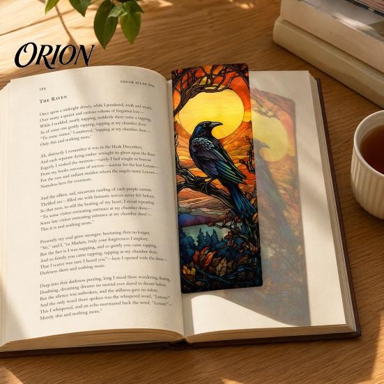 Floral Pattern Bookmark Stained Glass Flower Bookmark, Acrylic Suncatcher Plant Book Page Marker, Gifts for Bookish, Women Retro Style