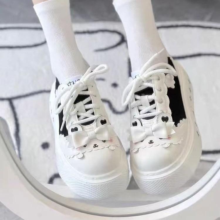 Campus Style Home Department Cute Soft Girl Soft Moe Comfortable Potter College Single Shoes Original Lolita Breathable Canvas Shoes Women