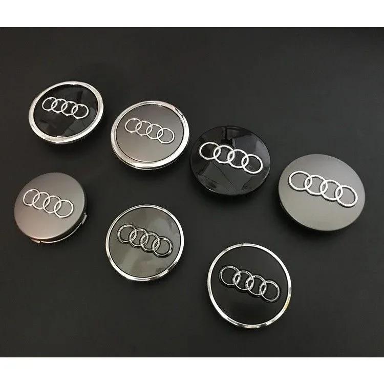 Audi Wheel Center Cap Hub Covers 4pcs/Set 60mm 61mm 68mm 69mm 135mm Car Styling Badge for A3 A4 A5 A6 A7 A8 S4 Auto Accessories