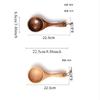 New Japanese Large Wooden Spoon Wordy Powder Eat Snail Lion Powder Drink Soup Spoon Son Wood Soup Spoon Large Soup Home