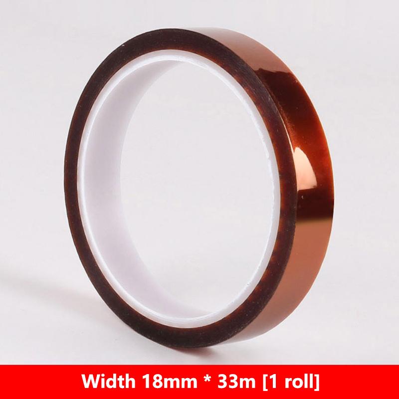 33M Long Gold Finger High Temperature Resistant Tape Heat Tape Polyimide Adhesive Insulation Tape 3D Printing Board Protection