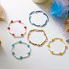 Bohemian Colorful Seed Bead Flowers Anklet for Women Ethnic Cute Flower Charm Ankle Bracelet On The Leg Beach Party Foot Jewelry