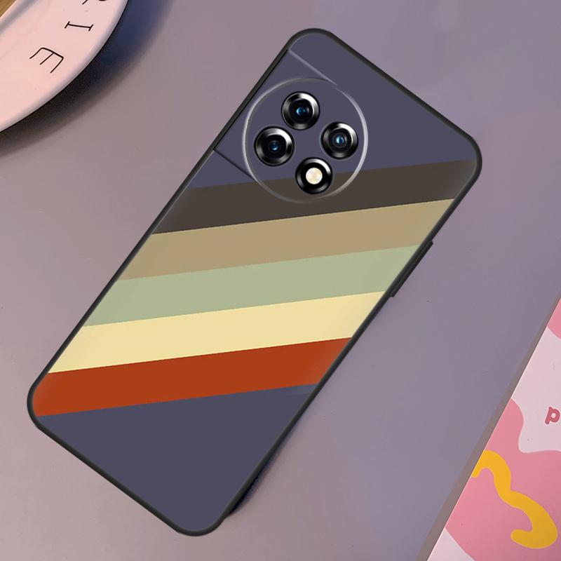 Retro Stripes Aesthetic Vintage Case For OnePlus Nord 3 2T N10 N20 CE 2 Lite OnePlus 9 10 Pro 9RT 10R 10T 12R 11 12 Cover