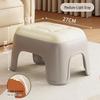 Plastic Stackable Small Stool for Living Room, Bathroom, or Kindergarten - Thickened, Low, and Square Design.