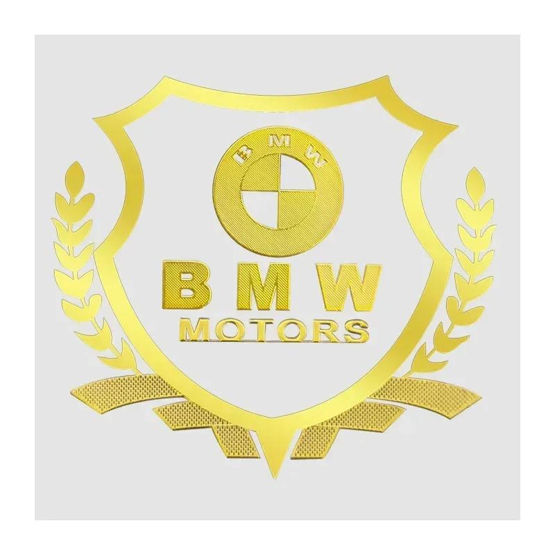 

Car Badge Body Side Metal 3D Badge Wheat Ear Sticker Decal Accessories For BMW 320i 325i 320Li 325Li 330Li X7 X3 X4 X5 X6 E39 золотой