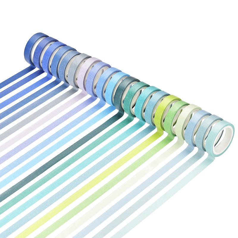 60 Rolls 4m Colorful Ultra-Thin Washi Tape Stickers, Art Journal Border Decor Tape, Student Diary DIY Collage Material
