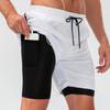 Men's Breathable Double Layer Quick-Dry Running Shorts
