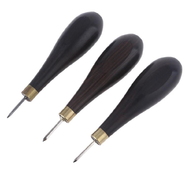 DIY Handmade Gourd Awl Spacing Leather Punch Tool for Handcraft Punching