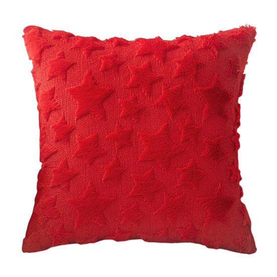 

Наволочка с 3D-узором в виде звезд и скрытой застежкой-молнией для подушки, для спальни и гостиной красный