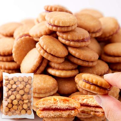 Tennen Seikatsu Strawberry Jam Sandwich Cookie Large Large Made In Cookie (500g) Confectionery, Value, Capacity, Japan, Candy, Snack,