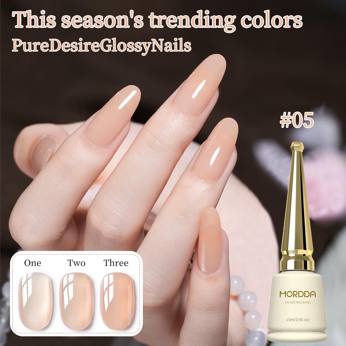 

Ice Clean Milk Tea Gel Polish - New 2025 Gentle Whitening Nude Pink