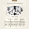 Thick Cooking Pot Stainless Steel Hot Pot Thickened Pot Stockpot Soup Pot  Barbecue Festivals