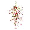 Valentine Centerpiece Decoration Romantic Door Decor Valentine's Day Heart Teardrop Swag Wreath Artificial Red Pink for Wedding