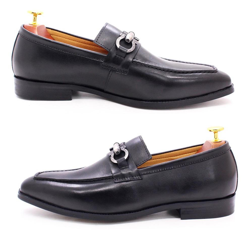 Mode Luxusmarke Echtes Leder Herren Slipper Schuhe Schwarz Slip-on Lässige Herrenschuhe Hochzeit Büro Business Herrenschuhe Größe 39 bis 46