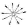 10pcs Tungsten Carbide Steel   Files Burr Set 3mm Shank 6mm Cutting Diameter Double Cut