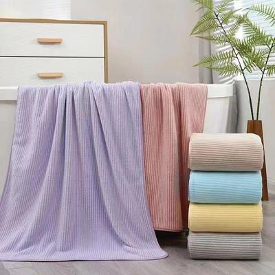 Grande Serviette de Bain Adulte Maison Douche Agrandie et Épaisse Polaire Corail Serviette Enfant Forte Absorbante pour Usage Domestique