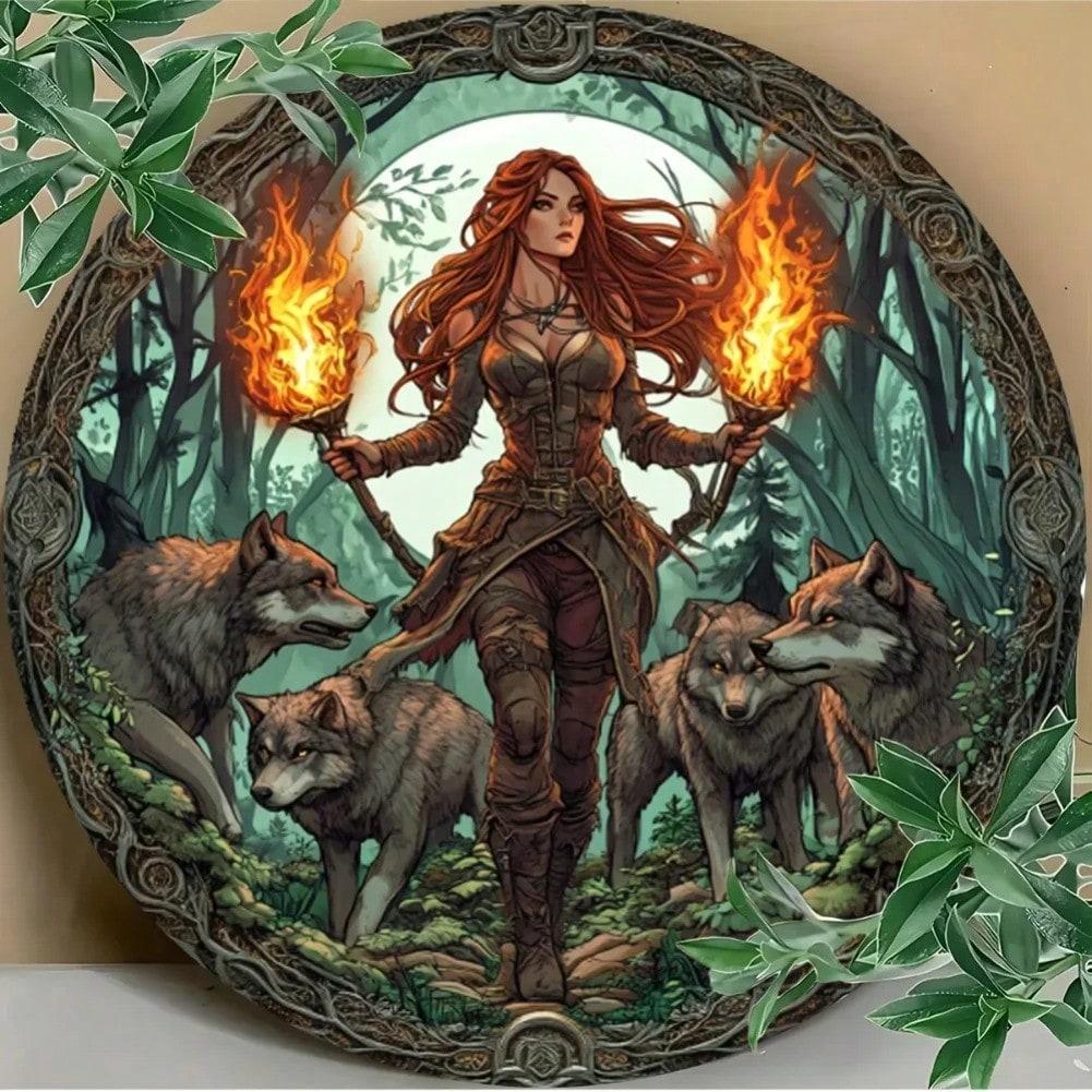 

Iron Flat Wall Decor Versatile Home Office Kitchen Living Room Halloween Christmas Gift 20x20 різнокольоровий