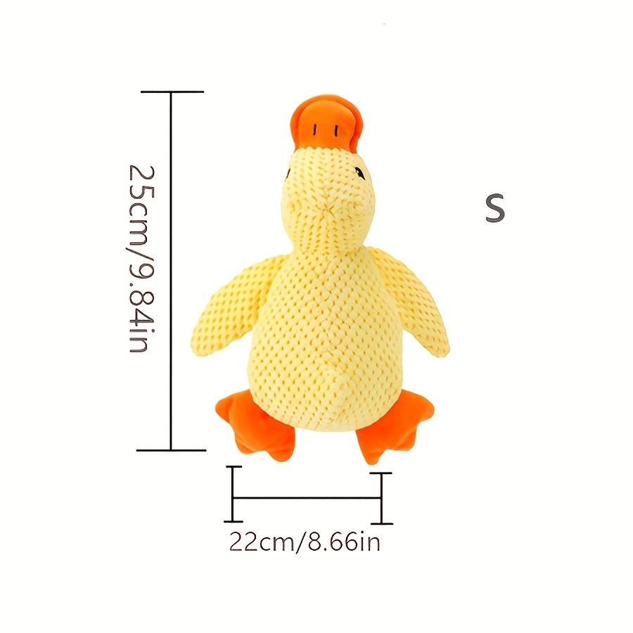 Interactive Plush Duck Dog Toy with Squeaker – Durable Chew Toy for Small To Medium Dogs, Fun Barking Sound for Playtime & Teeth Grinding