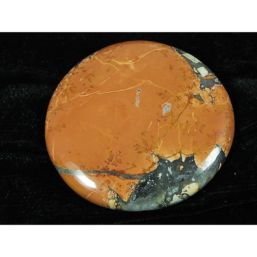 43X43X05MM Natural Malingano Jasper Round Cabochon Loose Gemstone 107Cts. SK-4710