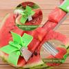 1PC Acciaio inossidabile Anguria Cutter Windmill Forma Design Affettatrice Cutter Gadget da cucina Insalata Frutta Affettatrice Cutter Strumento