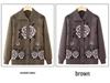 Cardigan lavorato a maglia primaverile-autunnale della nonna per donne di mezza età e anziane