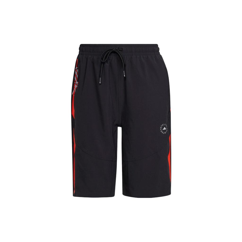 Adidas X Stella McCartney Color Block Straight Leg Casual Sports Shorts Women Shorts Black H59976