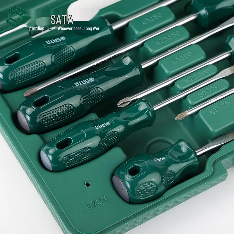 SATA 8-Piece A-Series Slotted & Phillips Screwdriver Set