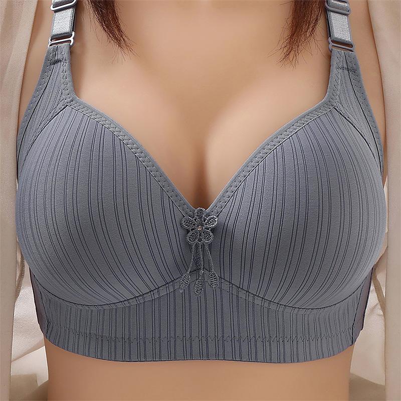 New large-sized underwear for middle-aged and elderly people without steel rings, C-cup women's comfortable bra