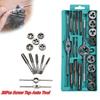 12/20PCS For Precise Thread Cutting And Repair With Hand Screw Taps Straight Taper And Thread Tool M3-M12 Metric Tap And Die Set