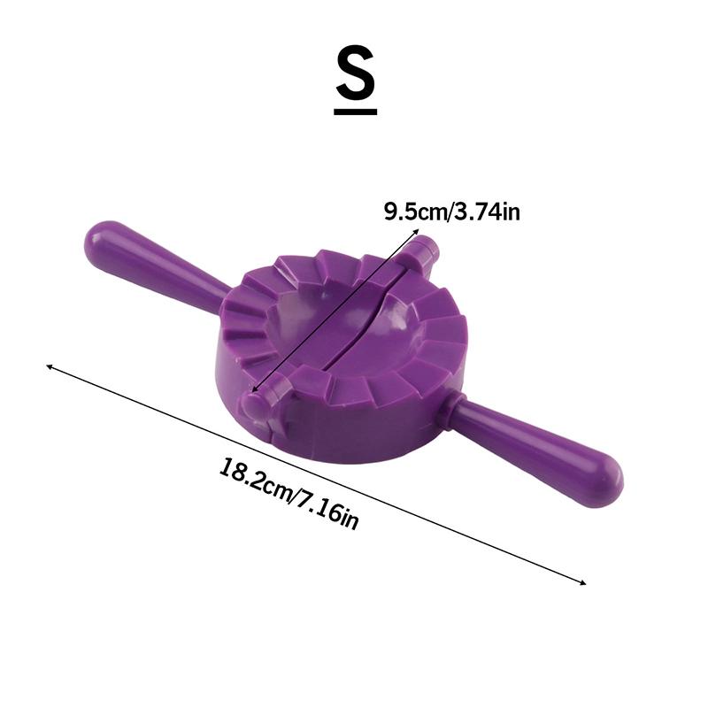 Manually Dumpling Maker Mold With Handle Dough Press Durable Plastic Multi-Color For Dumplings Cookies Pastry-Easy Use Kitchen