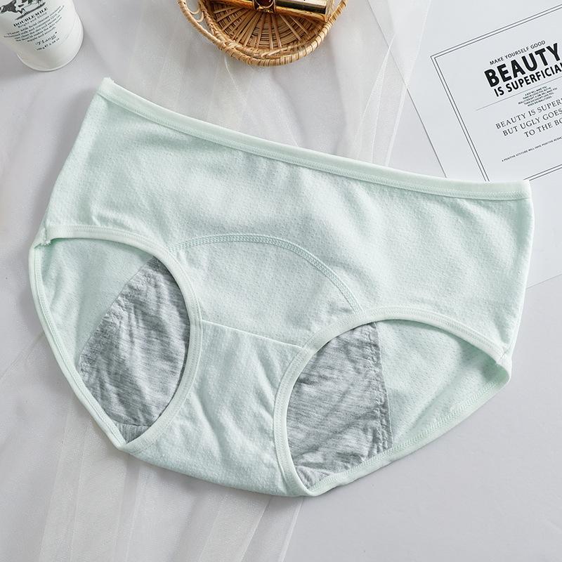 Pure Cotton Women's Physiological Underwear Leak Proof and Safe Pure Cotton Antibacterial Triangular Shorts