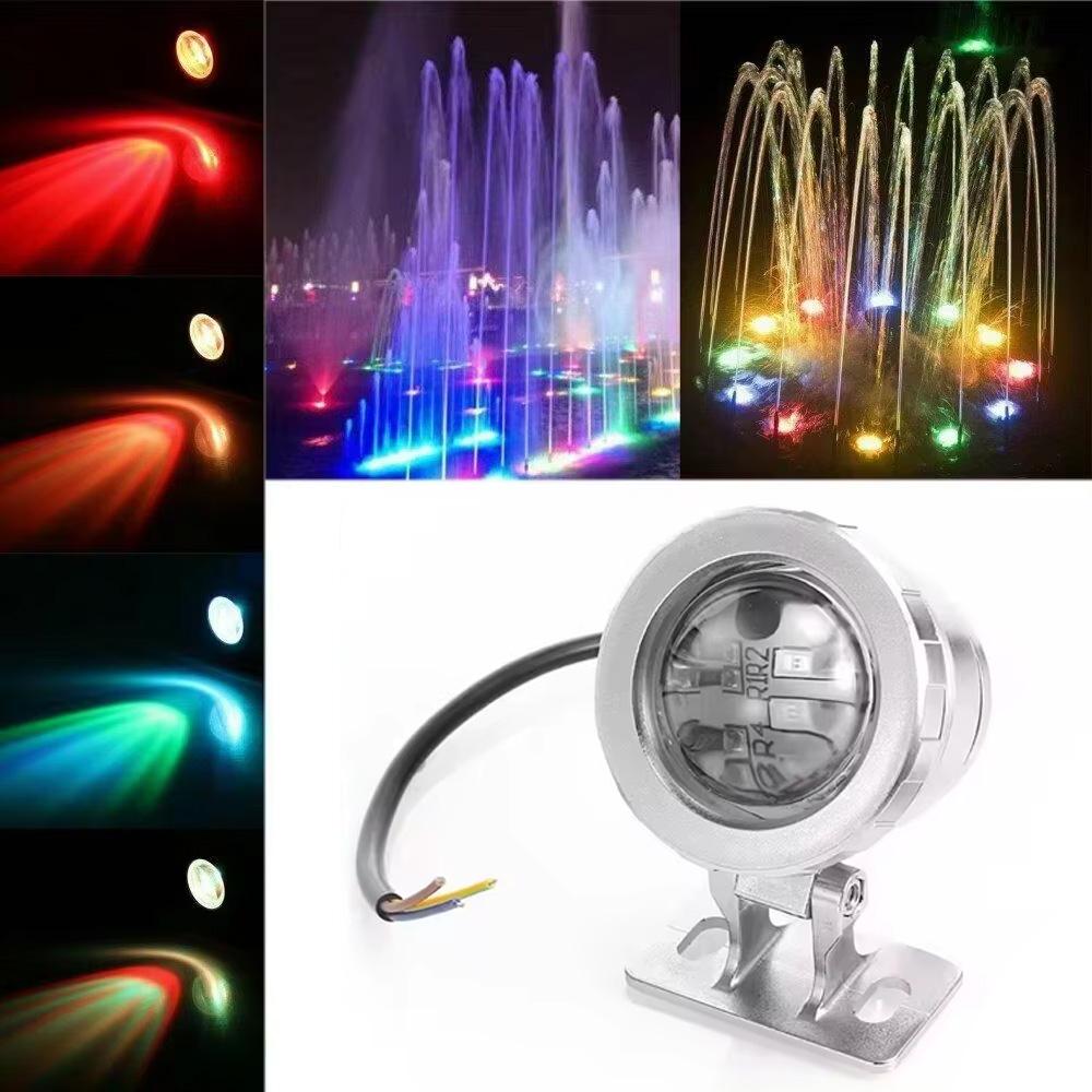 20W RGB LED Underwater Spotlight Bulbs Landscape Lamp Flood Light Outdoor Garden Fountain Pool Decoration No With Remote Control