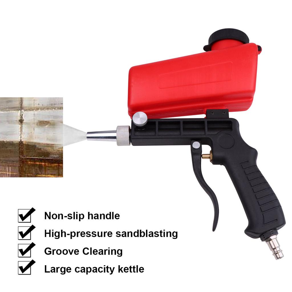 Factory Spot Portable Gravity Sandblasting Gun Air Tools Professional Adjustable Small Sandblasting Gun