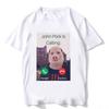 John Pork ruft an Anruf annehmen Telefon T-Shirt Humor Lustiges Schwein Grafik T-Shirt Streetwear 3D Gedrucktes Schwarzes Kurzarm T-Shirt Oberteile