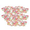 200pcs Cute Mix Sewing Wooden Button Flatback Snowflake Snowman Elk Hand Craft Accessories for Christmas DIY