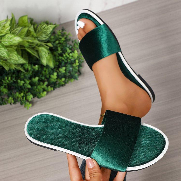 Slip-on Anti-slip Shoes - New Style - Large Size - Women s Shoes 35 зелёный