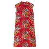 Cheongsam Retro Floral de Vară 2024 din Bumbac-In cu Șliț Lateral și Guler Înalt