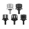 Seat Bolt Tab Screw Mount Knob Cover Metal Alloy Quick-Release Hardware Kit Black Knurled Billet Aluminum for 1996-2022