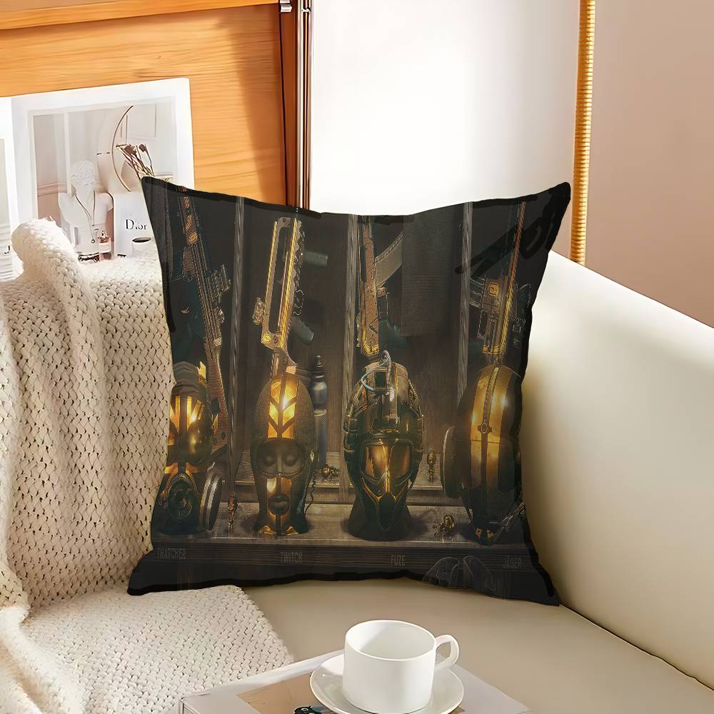 Game R-Rainbow Six Tom C-Clancy Pillowcase Toon Gift Cushion Cover Bedroom Home Sofa Chair Seat Decor Pillow Case