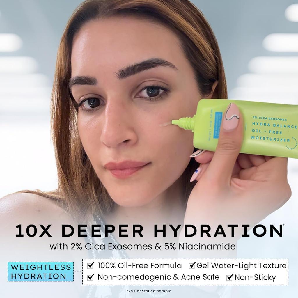 Hyphen 2% Cica Exosomes Oil-Free Moisturizer 50ml | Lightweight Water Gel for Acne-Prone & Oily Skin Hydration