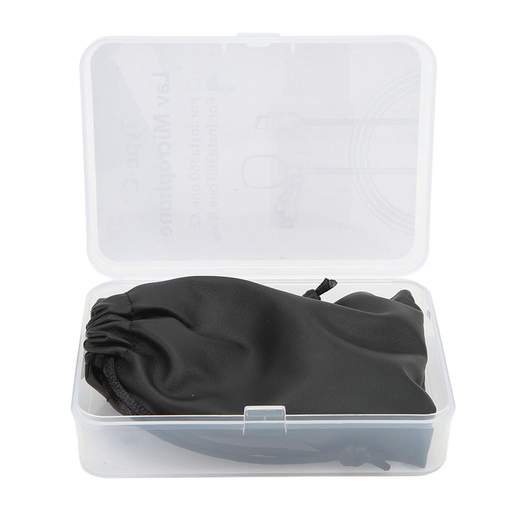 Wireless Lavalier Microphone ‑34dB Metal Lapel Mic for Insta360 ONE R Type C Smartphone 1.5M