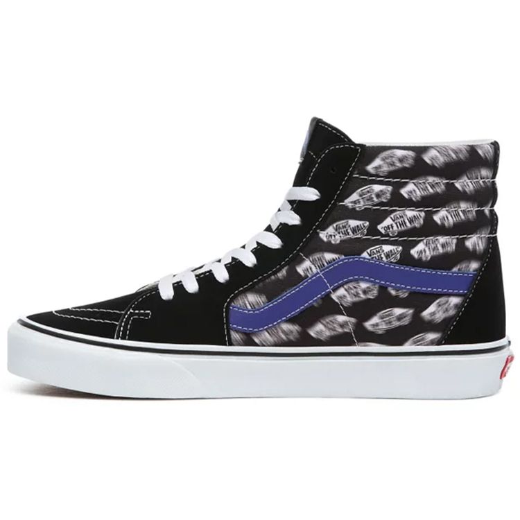 

Кроссовки унисекс Vans Sk8-Hi Blur Boards черные, королевско-синие VN0A4BV6T2N