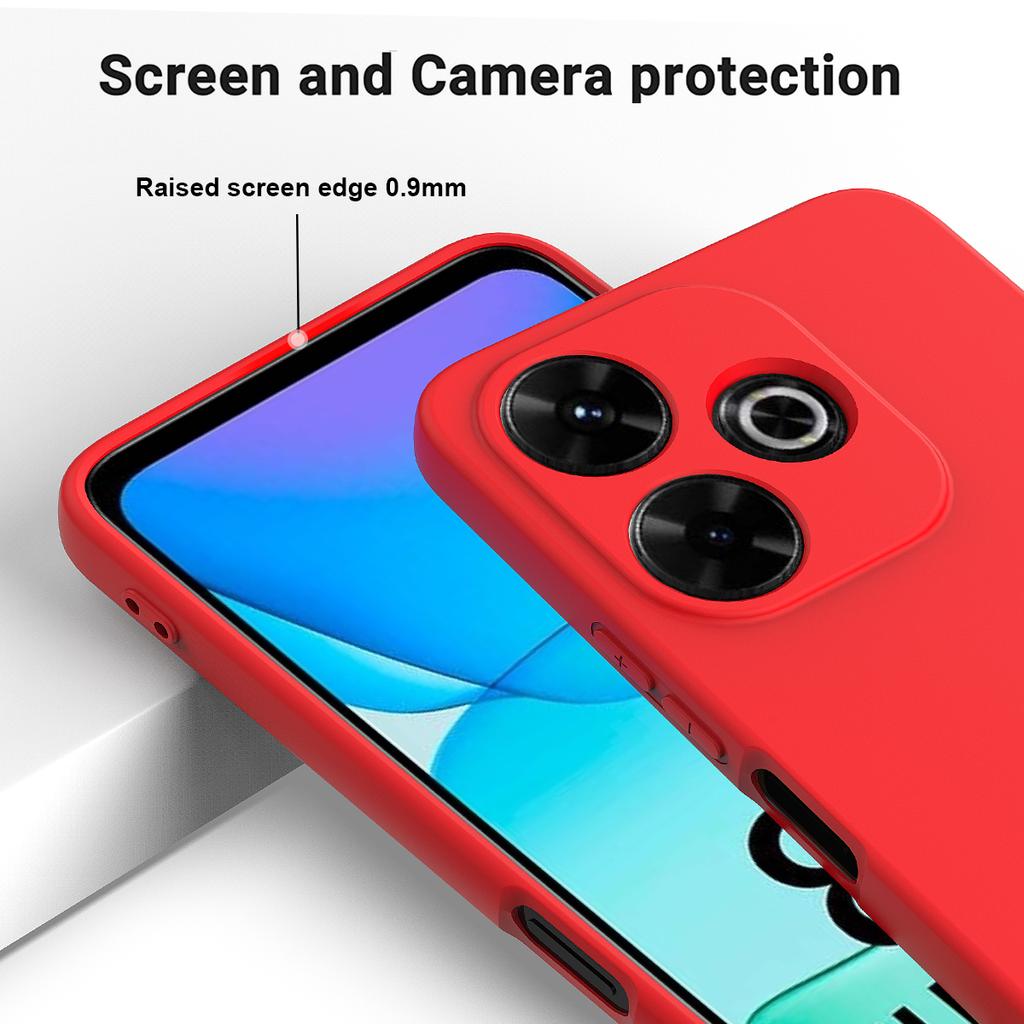 For Xiaomi Poco M6 Plus 5G Neo Case Anti-Drop Liquid Silicone Phone Cover with Strap