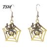 Costume Party Ear Embellishments 1 Pair Halloween Earrings for Women, Skeleton Spider Pumpkin Women Ghost Bat Dangle Earrings, Gothic Jewelry